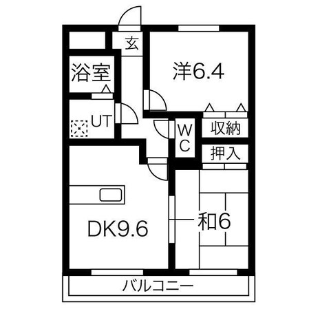 網干駅 徒歩3分 3階の物件間取画像